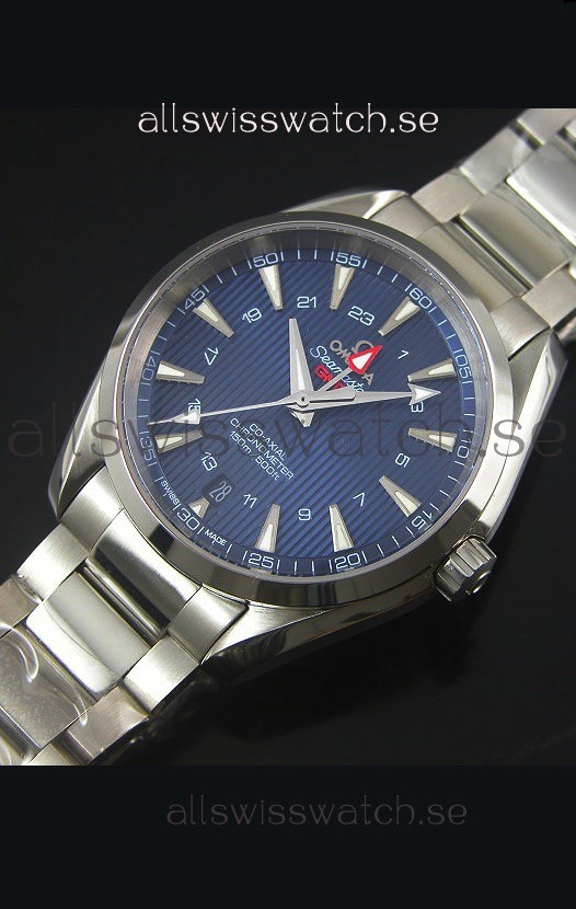 IMG_9081 Omega Seamaster COAX GMT Stainless Steel in Blue Dial Replica 8