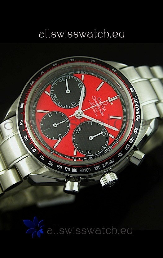 IMG_9081 Omega Speedmaster Racing Edition- Red Dial - 1:1 Mirror Replica 8