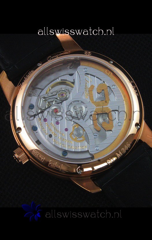 IMG_9081 Glashuette Senator Excellence Cream Dial Rose Gold Case Replica 8