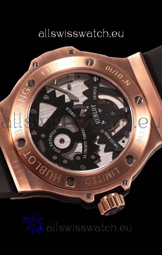 IMG_9081 Hublot Tourbillon Solo Bang Sapphires Pink Gold Replica 8