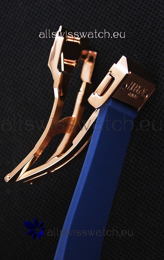 IMG_9081 Hublot Big Bang Blue Pink Gold Case1:1 Mirror Replica 8