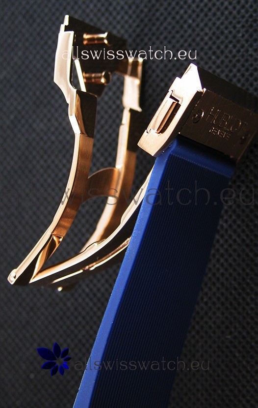 IMG_9081 Hublot Big Bang Pink Gold Blue1:1 Mirror Replica 8