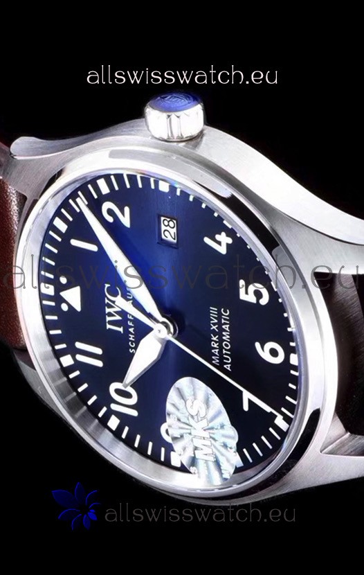 IWC Pilot's MARK XVIII IW327010 Steel Blue Dial Le Petit Prince 904L Steel 1:1 Mirror Replica 8