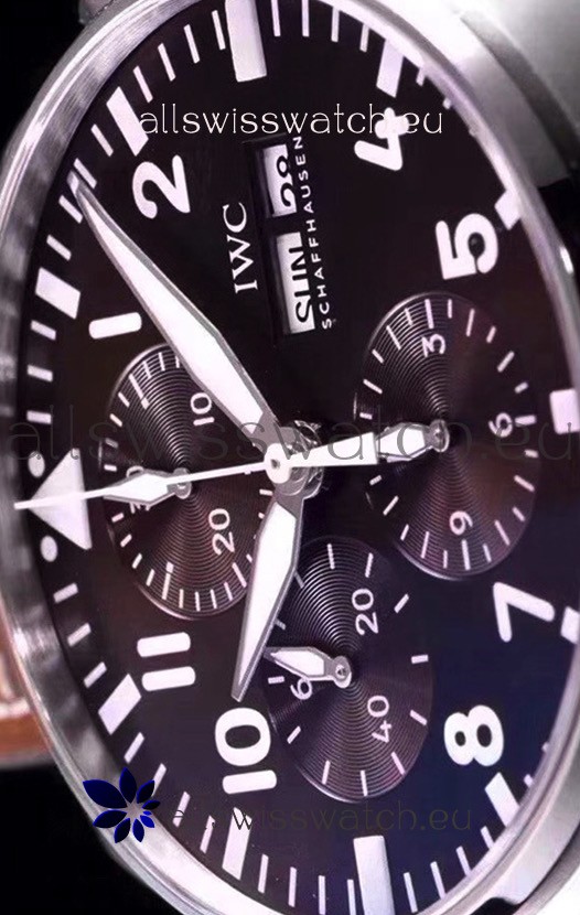 IMG_9081 IWC Pilot's Chronograph IW377713 Antoine De Saint Exupéry 904L Steel 1:1 Mirror Replica 8