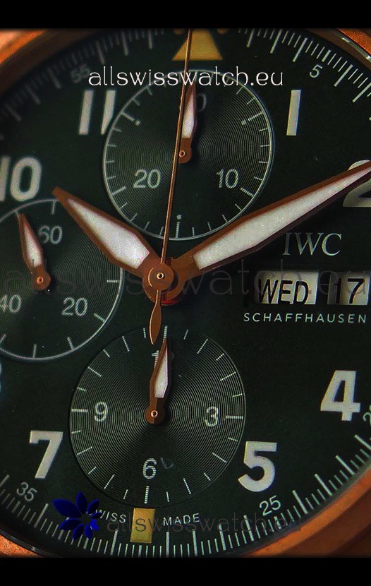 IWC Pilot's Chronograph Spitfire Broze Case - 1:1 Mirror Replica 8