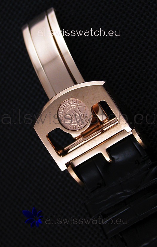 IMG_9081 IWC Portugieser Annual Calender Midnight Blue Pink Gold IW503504 1:1 Mirror Replica 8
