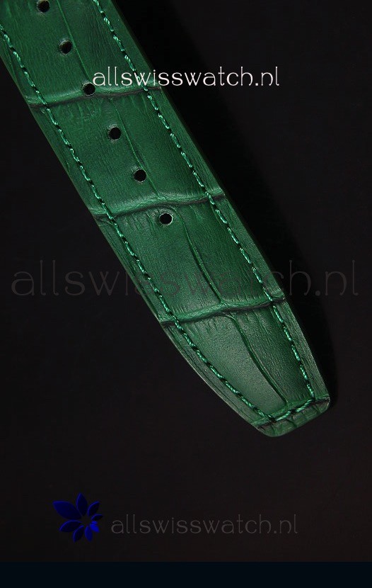 IMG_9081 IWC Portugieser 1:1 Mirror Green Dial Rose Gold Case Replica 8