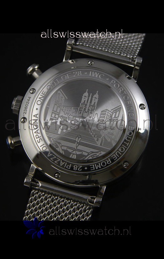 IMG_9081 IWC Portofino Chronograph in Mesh Strap White Dial Replica 8