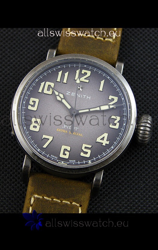 IMG_9081 Zenith Pilot Type 20 Extra Special Grey Dial40MM Replica 8