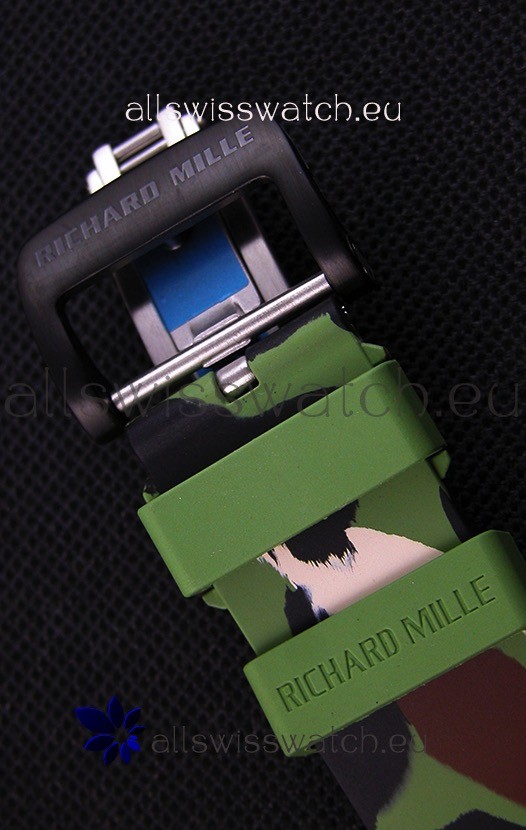 IMG_9081 Richard Mille RM35-02 Rafael Nadal Forged Carbon Case with Camouflage Rubber Strap Replica 8