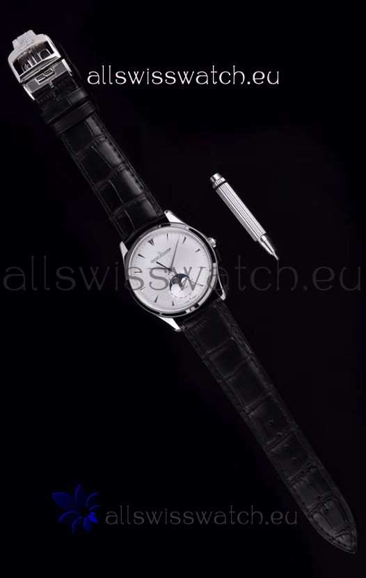 IMG_9081 Jaeger LeCoultre Master Ultra Thin Moon Stainless Steel 1:1 Mirror Replica 8