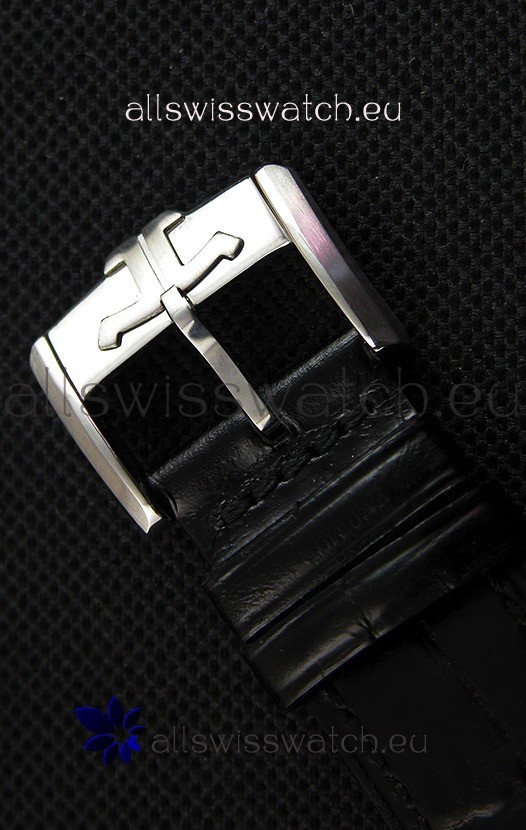 IMG_9081 Jaeger LeCoultre Geophysic True Second Steel Case Black Dial Replica 8