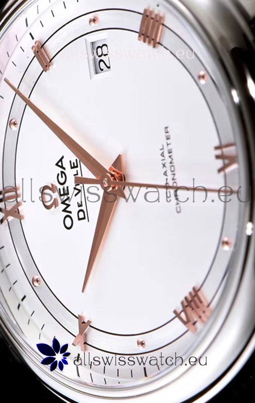 IMG_9081 Omega De Ville Prestige Co-Axial 36.8MM White Dial 1:1 Mirror Replica 8