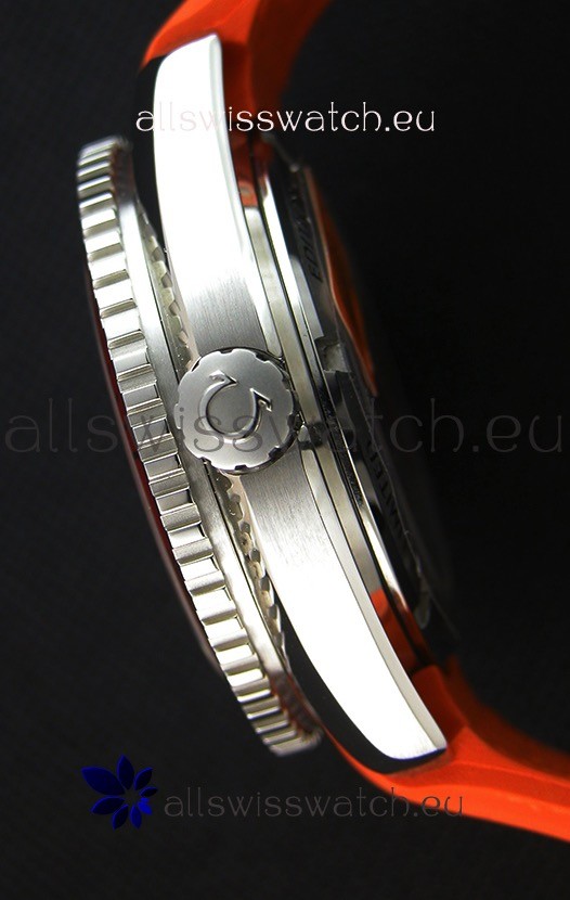 IMG_9081 Omega Seamaster Planet Ocean Orange Strap 45MM 1:1 Ultimate Edition Replica 8