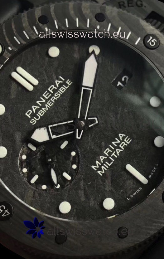 Panerai Submersible Marina Militare Carbotech 47MM 1:1 Mirror Replica 8