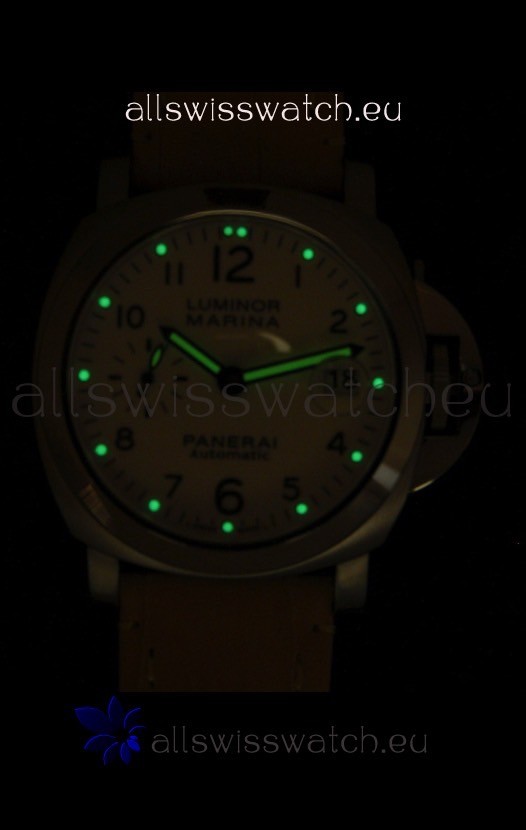 IMG_9081 Panerai Luminor Marina PAM49 40MM - Yellow Strap Replica 8