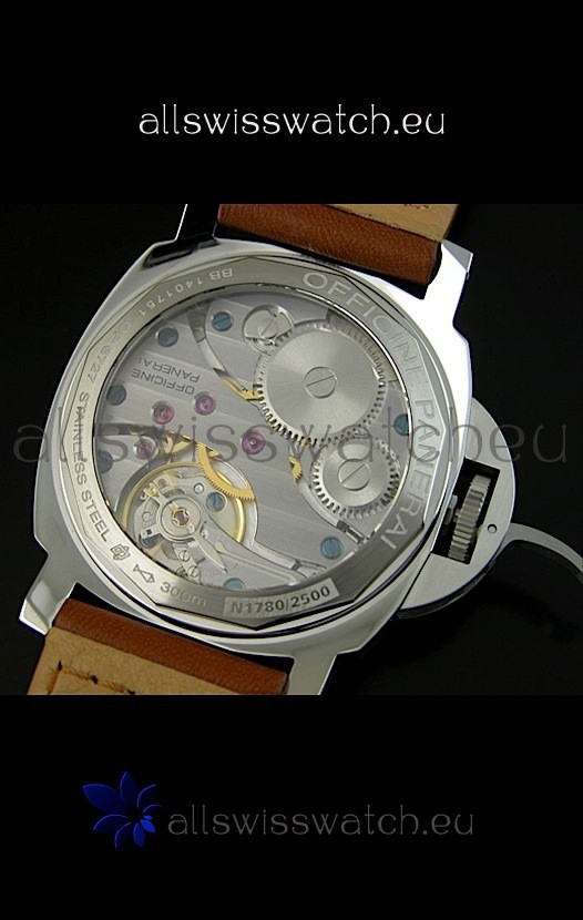IMG_9081 Panerai Luminor PAM111- SuperLume Hour Sandwich Dial Markers Replica 8