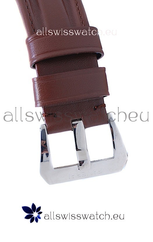 IMG_9081 Panerai Luminor GMT 10 Daysin Brown Strap Replica 8