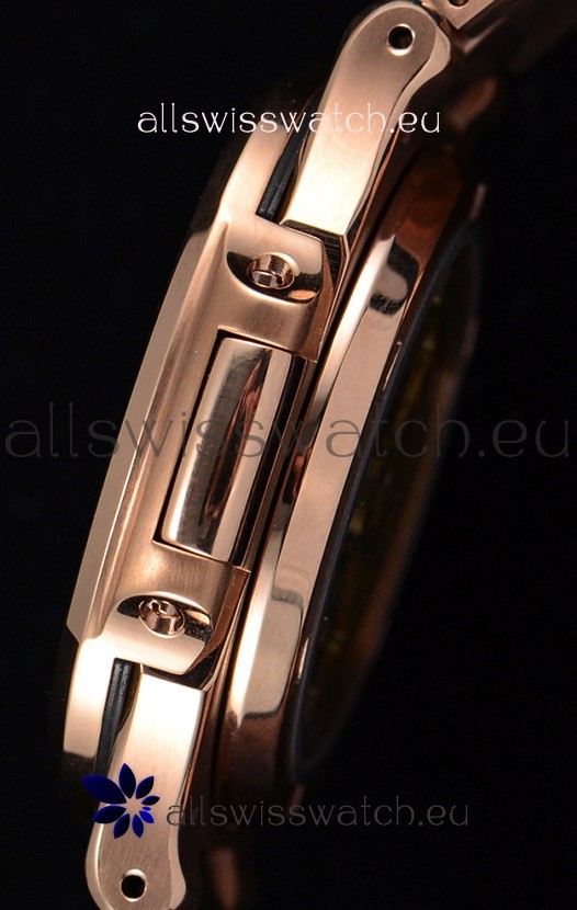 IMG_9081 Patek Philippe Nautilus 5711/1R 1:1 Mirror Baguette Diamonds Bezel Replica 8