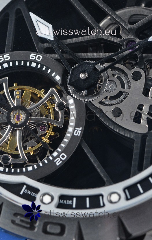 Roger Dubuis Excalibur Spider Flying Tourbillon Skeleton Titanium Casing 1:1 Mirror Replica 8