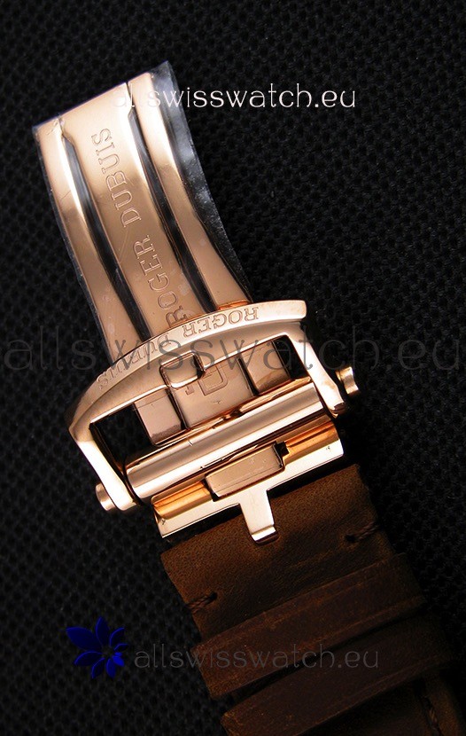 IMG_9081 Roger Dubuis Excalibur Steel Case Green Dial Replica 8