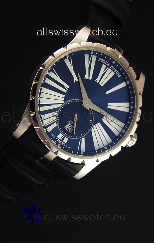 Roger Dubuis Excalibur RDDBEX0378 Steel Blue Replica 8