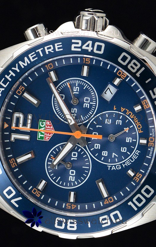 IMG_9081 Tag Heuer Formula 1 Chronograph Quartz Blue Dial Replica 8