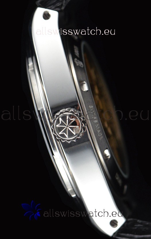 IMG_9081 Vacheron Constantin Overseas MoonPhase Stainless Steel in Black Dial Replica 8