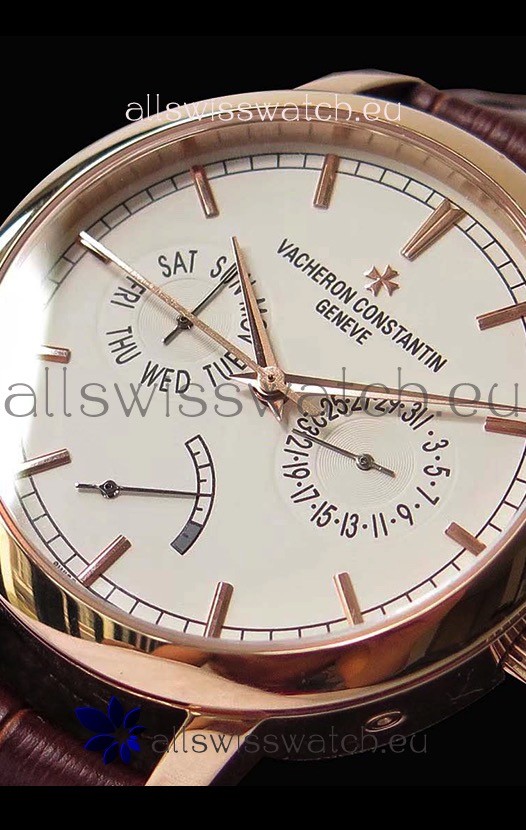 IMG_9081 Vacheron Constantin Traditionnelle Day Date Pink Gold Replica 8