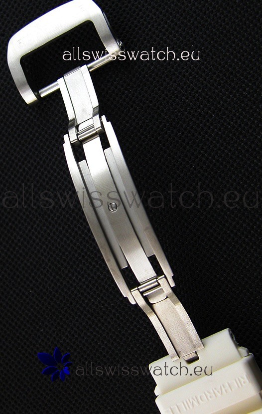 IMG_9081 Richard Mille RM011-FM Felipe Massa White Ceramic Case in White Strap Replica 8