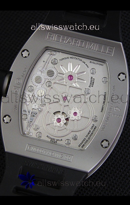 Richard Mille RM001 Evolution Tourbillonwith Bead Blasted Satin Matte Case Replica 8