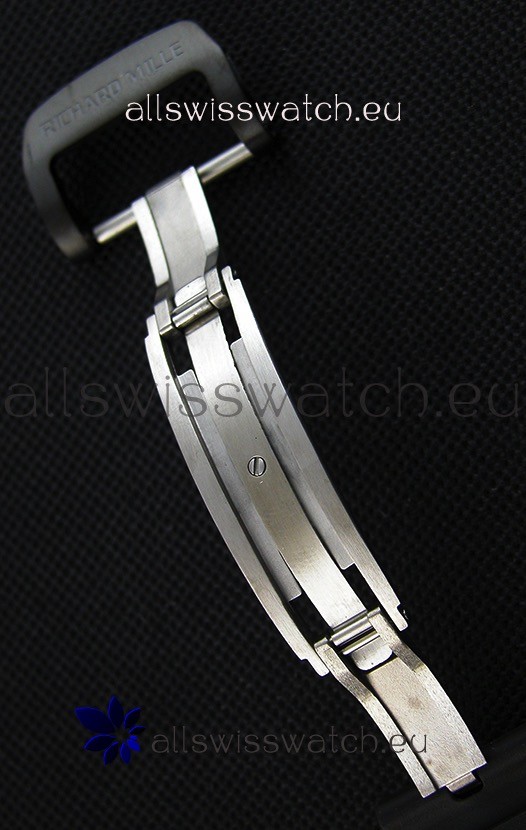 IMG_9081 Richard Mille RM011-FM Felipe Massa One Piece Black Forged Carbon Case in Black Strap Replica 8