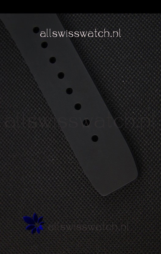 IMG_9081 Richard Mille RM35-01 One Piece Red Forged Carbon Case in Black Strap Replica 8
