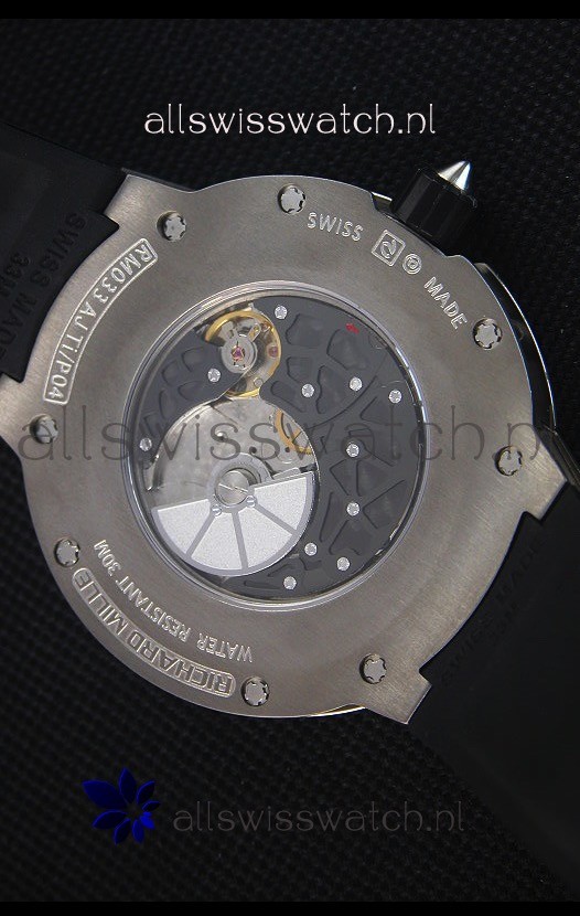 IMG_9081 Richard Mille RM033 Extra Flat Edition TitaniumRoman Numerals Replica 8