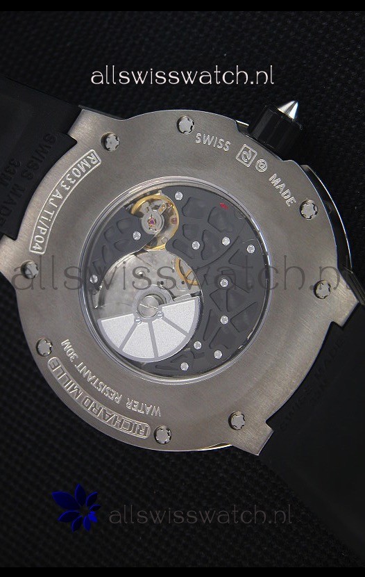 IMG_9081 Richard Mille RM033 Extra Flat Edition TitaniumArabic Numerals Replica 8