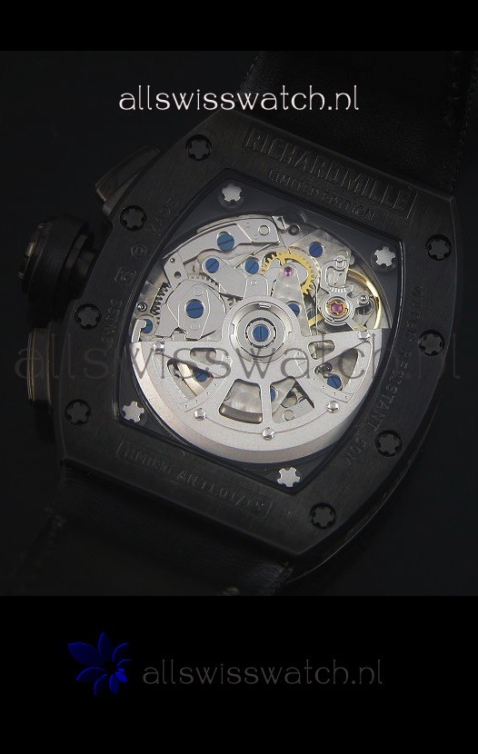 IMG_9081 Richard Mille RM011 Filipe Massa PVDin Black Nylon Strap Replica 8