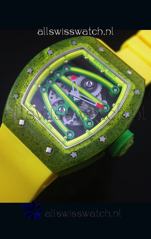 IMG_9081 Richard Mille RM059 Yohan Blake Editionin Yellow Bezel Replica 8