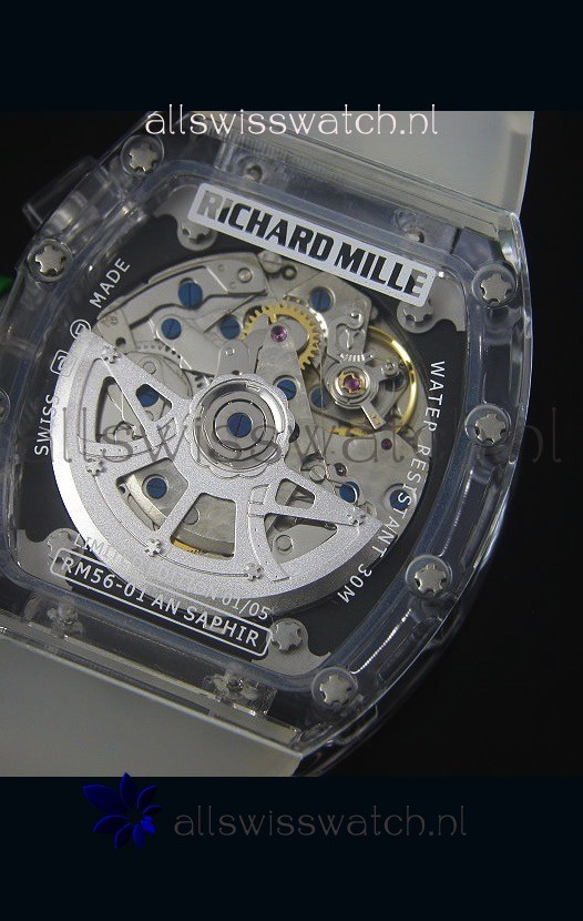 IMG_9081 Richard Mille RM056-1 Tourbillon Felipe Massa Chronograh Black Bezel Replica 8
