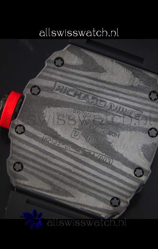 IMG_9081 Richard Mille RM35-01 Rafael Nadal Editionin Black Indexes Replica 8