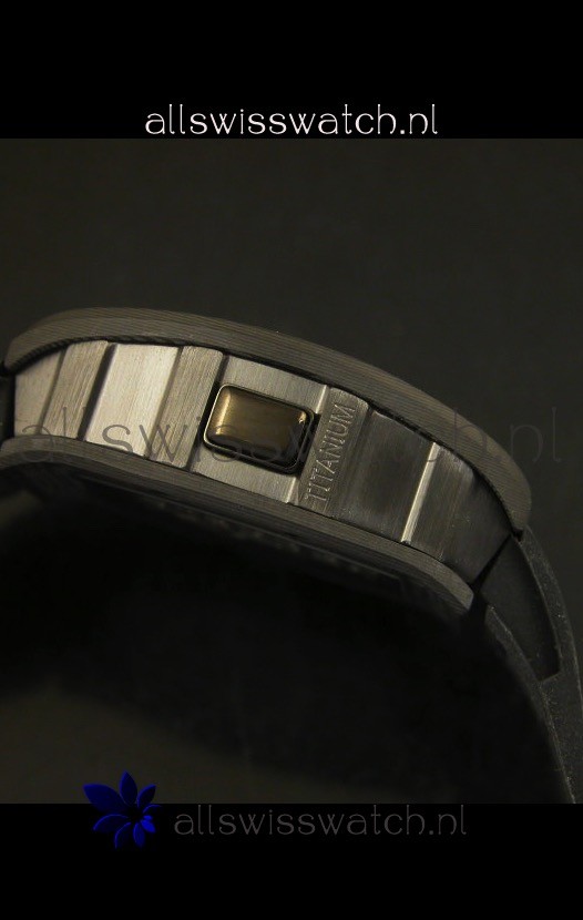 IMG_9081 Richard Mille RM036 Jean Todt Forged Carbon Bezel Titanium - All White/Blue Edition Replica 8