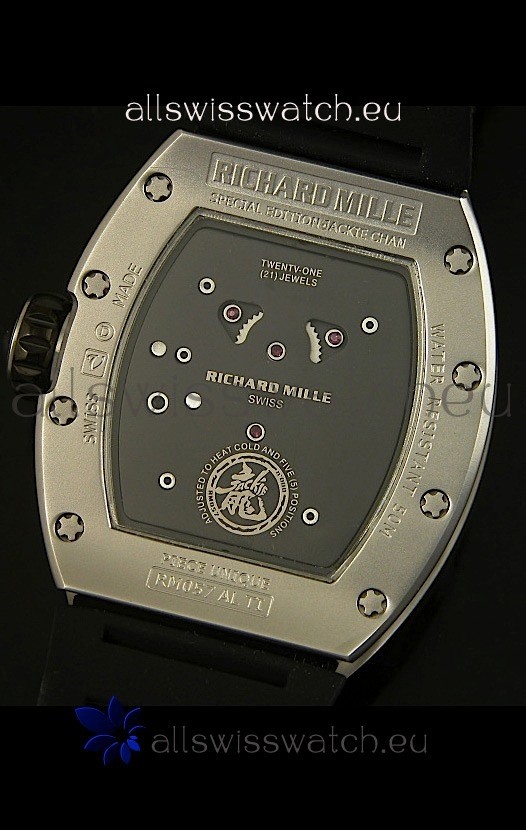IMG_9081 Richard Mille RM057 Tourbillon Jackie Chanin Titanium Case Replica 8