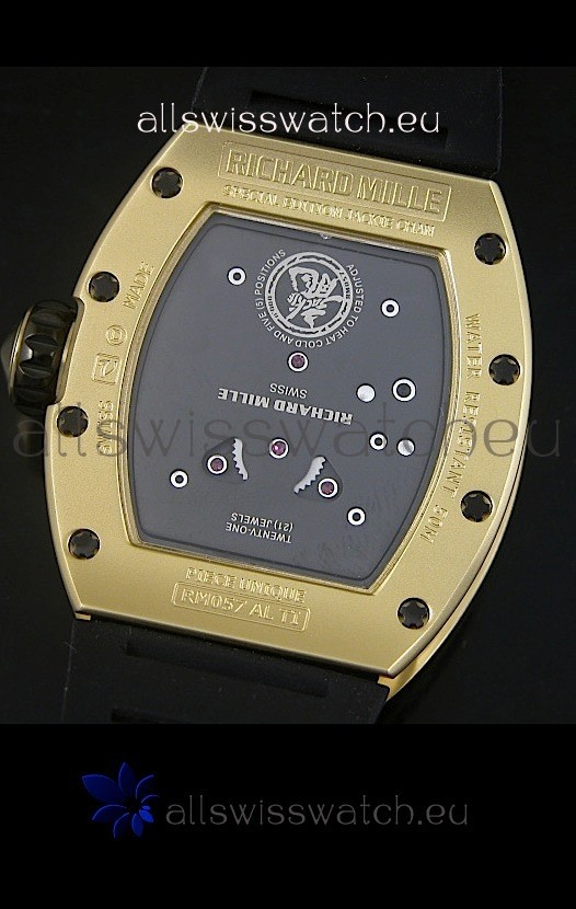 IMG_9081 Richard Mille RM057 Tourbillon Jackie Chanin Yellow Gold Replica 8