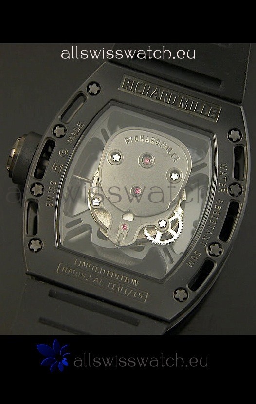 IMG_9081 Richard Mille RM052 Skull Tourbillonin PVD Case Replica 8