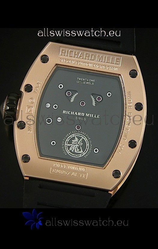 IMG_9081 Richard Mille RM057 Tourbillon Jackie Chanin Pink Gold Replica 8