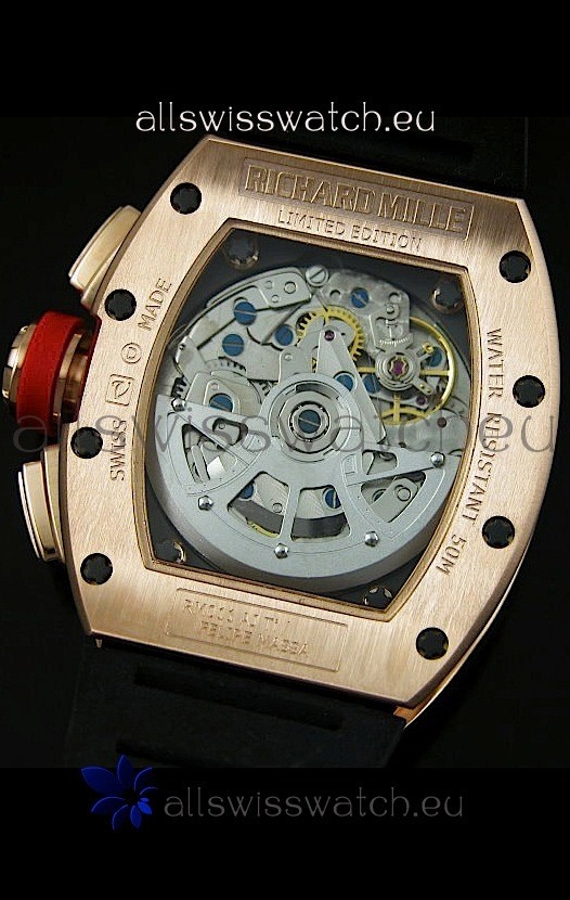 IMG_9081 Richard Mille Filippe Massa Edition Titaniumin Pink Gold Case Replica 8