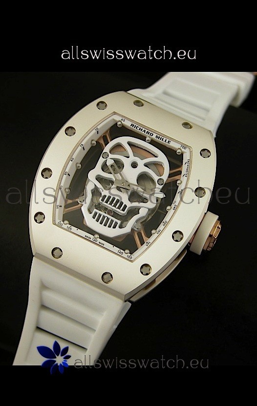 IMG_9081 Richard Mille RM052 Skull TourbillonCeramic Case Replica 8