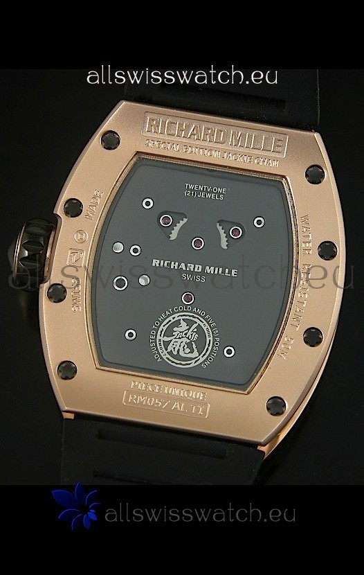 Richard Mille RM057 Tourbillon Jackie Chanin Pink Gold Replica 8