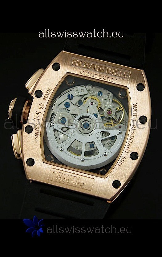 IMG_9081 Richard Mille Filippe Massa Edition Titaniumin Pink Gold Case Replica 8