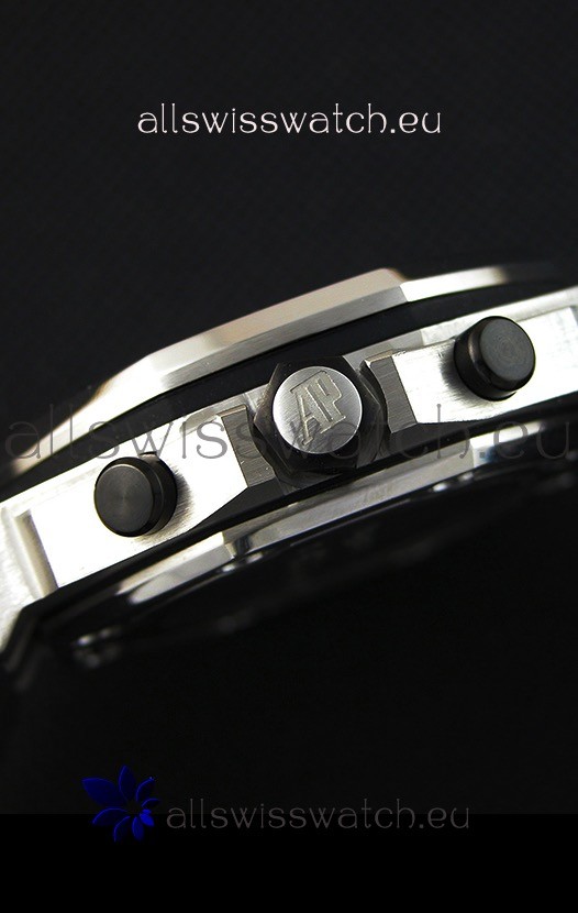 IMG_9081 Audemars Piguet Royal Oak Offshore Diver Chronograph Quartz in Black Dial Replica 8