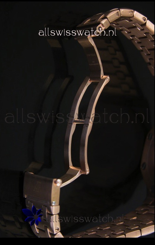 IMG_9081 Audemars Piguet Royal Oak Offshore in Pink Gold Case Replica 8